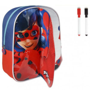 Batoh s přední stranou na kreslení Miraculous Ladybug backpack  / Zázračná beruška / 25 x 31 x 10 cm