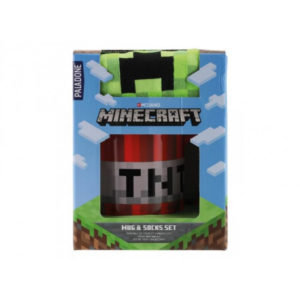 DÁRKOVÝ SET HRNEK TNT + PONOŽKY / MINECRAFT