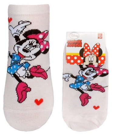 Kotníkové ponožky Minnie Mouse Pink růžové