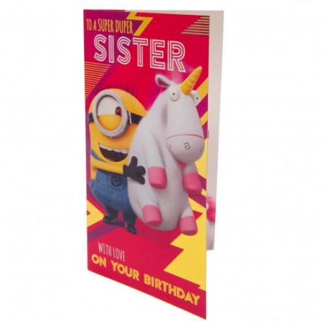 Přání Despicable Me Mimoň k Narozeninám Sister