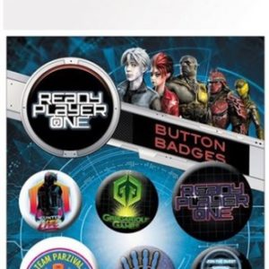 Sada 6 ks odznáčků Ready Player One / Hra začíná 25 – 32 mm